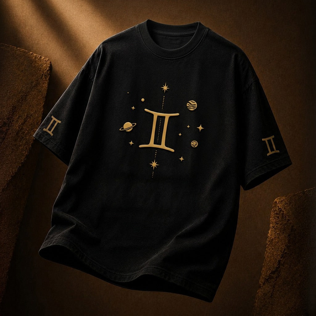 Gemini Signature Zodiac  Oversized T-Shirt